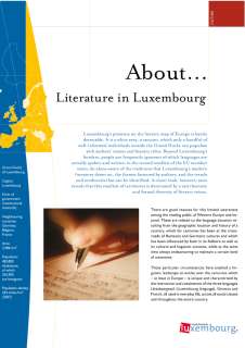 About... Literature in Luxembourg
