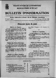 Bulletin d'information n° 6/1948