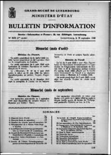 Bulletin d'information n° 8-9/1948