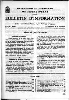 Bulletin d'information n° 3/1949