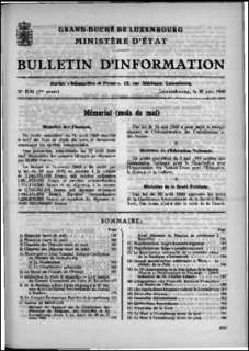 Bulletin d'information n° 5-6/1949