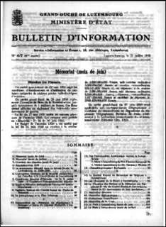 Bulletin d'information n° 6-7/1950