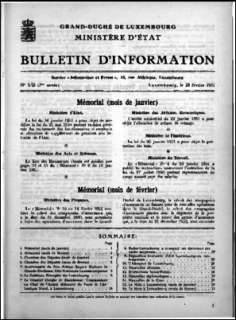 Bulletin d'information n° 1-2/1951
