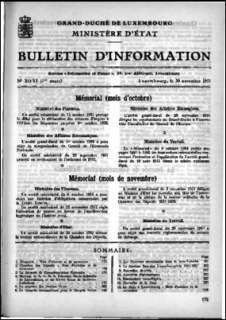 Bulletin d'information n° 10-11/1951