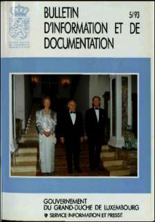 Bulletin d'information et de documentation 5/1993