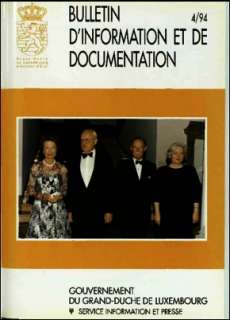 Bulletin d'information et de documentation 4/1994