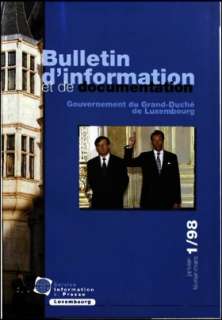 Bulletin d'information et de documentation 1/1998