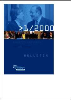 int.xpd, Bulletin d'information et de documentation 1/2000