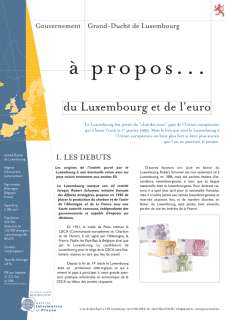 à propos... du Luxembourg et de l'euro