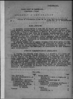 Bulletin d'information n° 1/1944