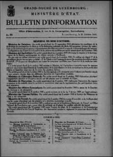 Bulletin d'information n° 11/1945