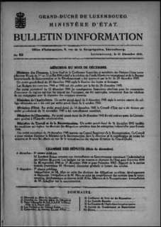 Bulletin d'information n° 13/1945