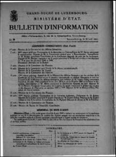 Bulletin d'information n° 9/1945