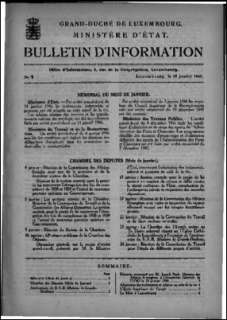 Bulletin d'information 1/1946