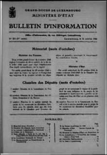, Bulletin d'information 10/1946