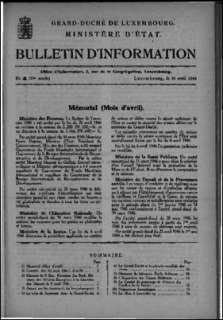 Bulletin d'information 4/1946
