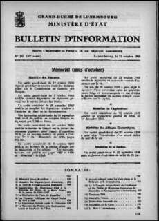 Bulletin d'information 10/1948