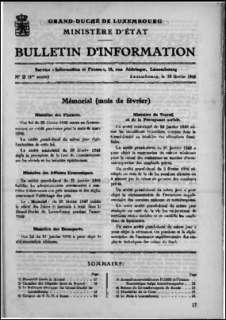 Bulletin d'information n° 2/1948