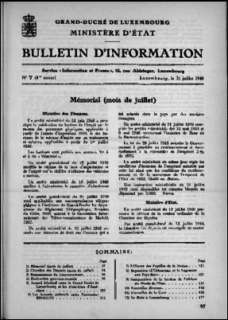 , Bulletin d'information 7/1948