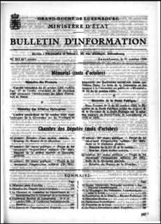 Bulletin d'information 10/1950