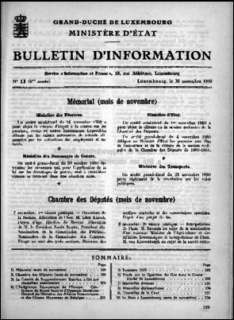 , Bulletin d'information 11/1950