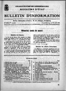 , Bulletin d'information 3-4/1951