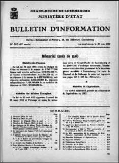 Bulletin d'information 5-6/1952
