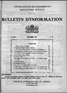 Bulletin d'information 12/1953