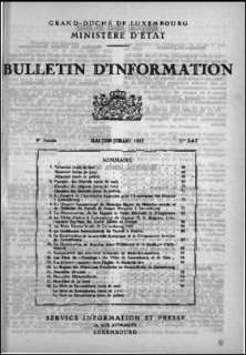 Bulletin d'information 5-7/1953
