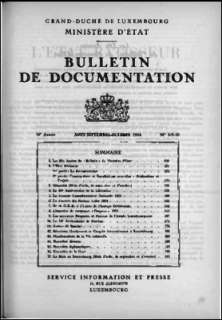 Bulletin d'information 8-10/1954