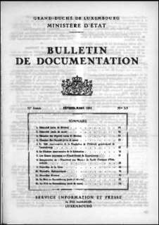 Bulletin de documentation 2-3/1955