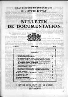 Bulletin de documentation 4/1955