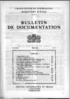 Bulletin de documentation 5/1955