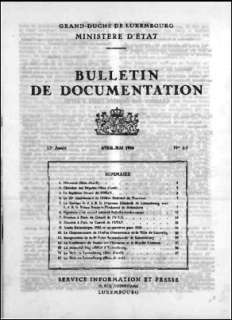 Bulletin de documentation 4-5/1956