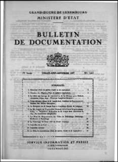 , Bulletin de documentation 7-9/1957