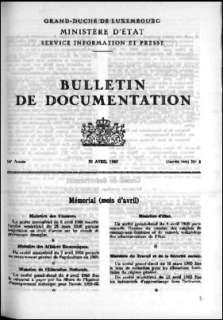 , Bulletin de documentation 4/1960