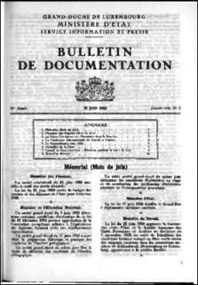 , Bulletin de documentation 8/1960