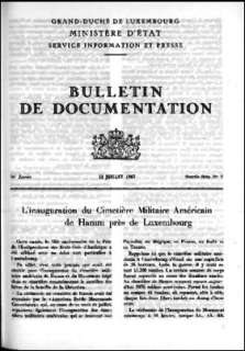Bulletin de documentation 9/1960