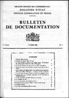 Bulletin de documentation 6/1961
