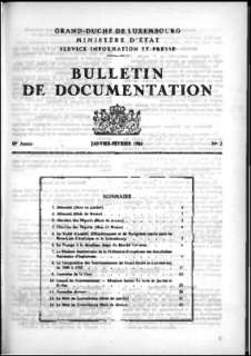 , Bulletin de documentation 2/1962