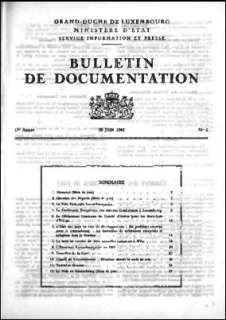 , Bulletin de documentation 6/1962