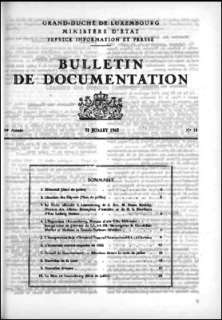 Bulletin de documentation 11/1963