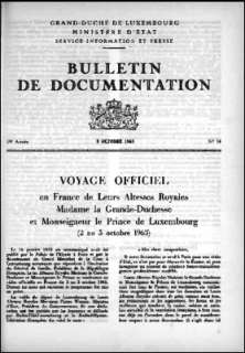 , Bulletin de documentation 14/1963