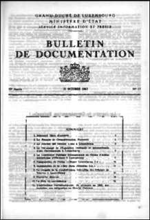 , Bulletin de documentation 15/1963