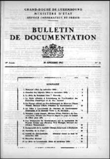 Bulletin de documentation n° 16/1963