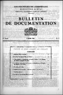 , Bulletin de documentation 3/1963