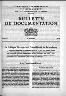 Bulletin de documentation n° 4/1963