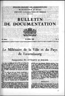 Bulletin de documentation n° 6/1963
