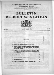 , Bulletin de documentation 13/1964