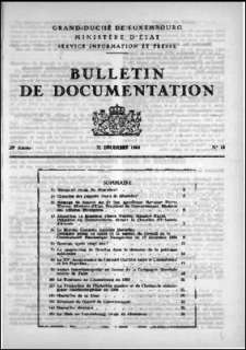 Bulletin de documentation 14/1964